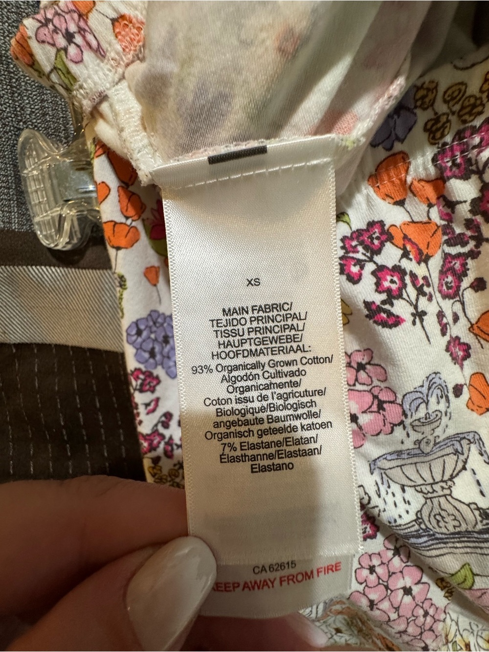 BedHead Women’s Floral Pajama Set - White with Pink, Orange, Purple & Green - Picture 7 of 8